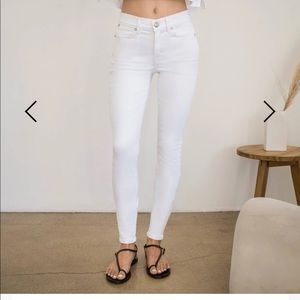 AYR skinny white jeans